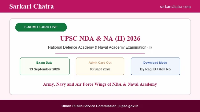 UPSC NDA II Admit Card 2026
