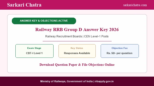 RRB Group D Answer Key 2026