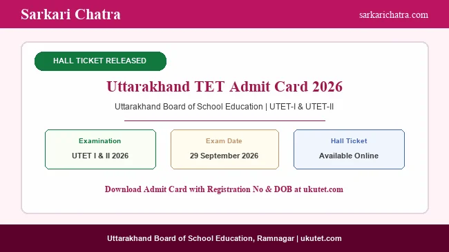 Uttarakhand TET Admit Card 2026